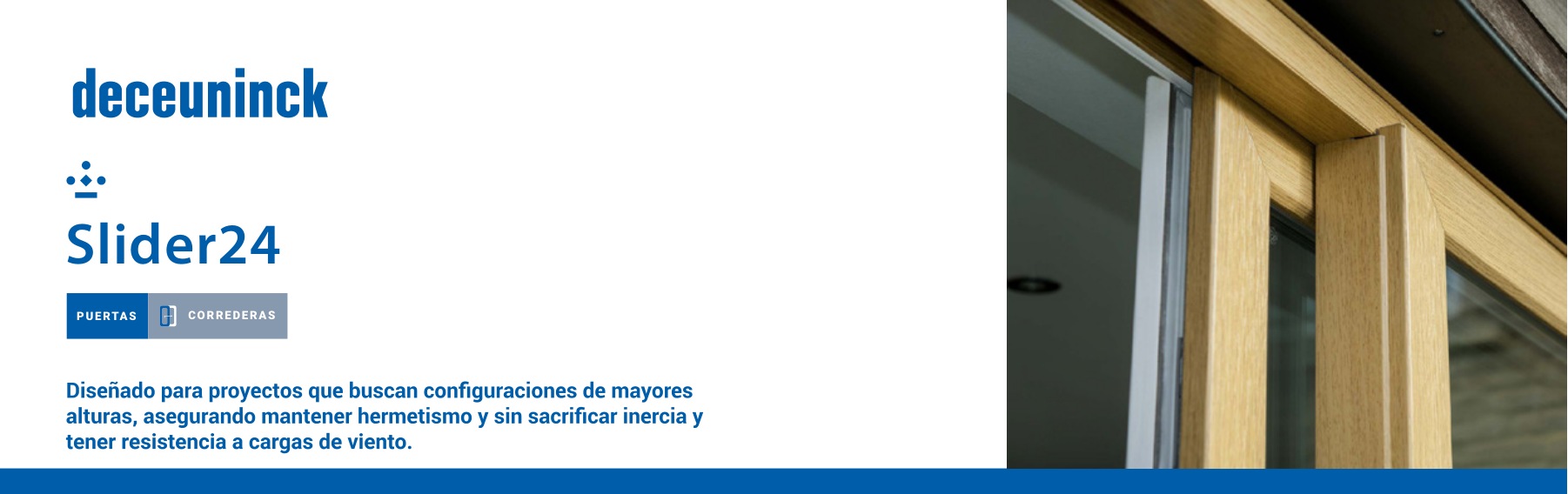 Slider24, puertas correderas Deceuninck